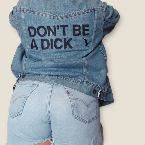 Truth Never Told Jackets & Blazers - Truth Never Told Don't Be A D*ck Embroidered Jacket L Unisex